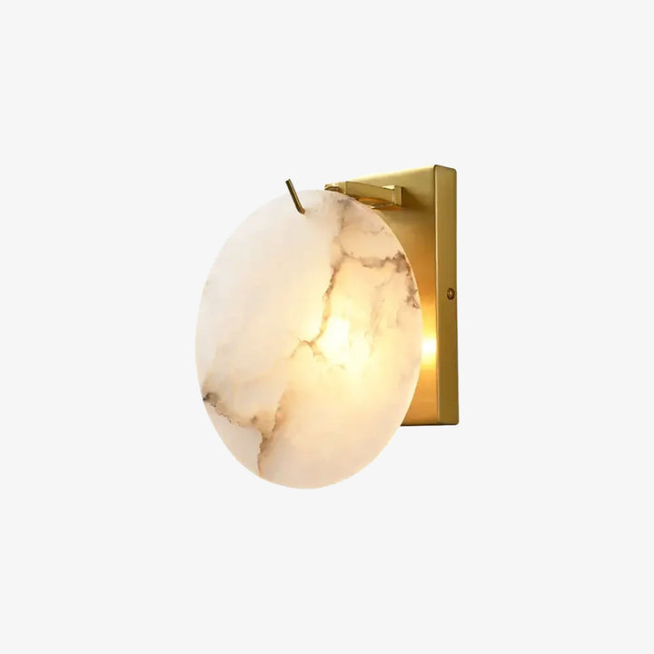 Luxury Alabaster Round Wall Light