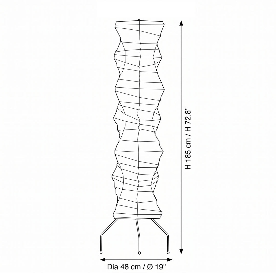 Washi Paper UF4-33N Floor Lamp