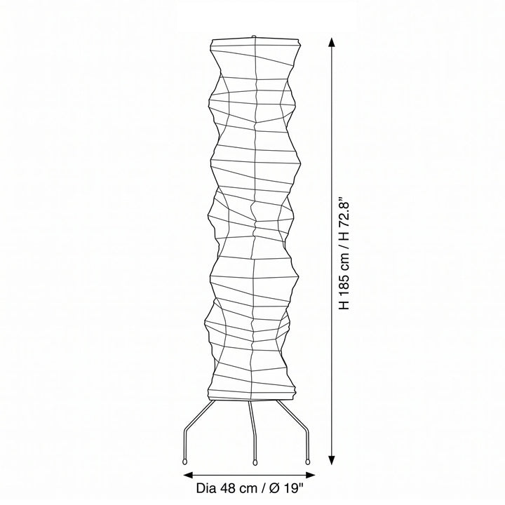 Washi Paper UF4-33N Floor Lamp