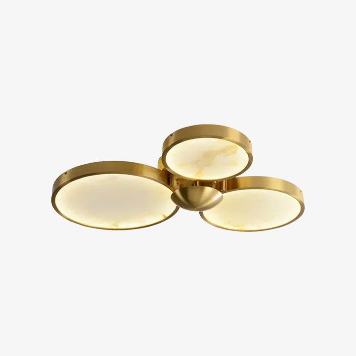 Alabaster Modern Disc Ceiling Light