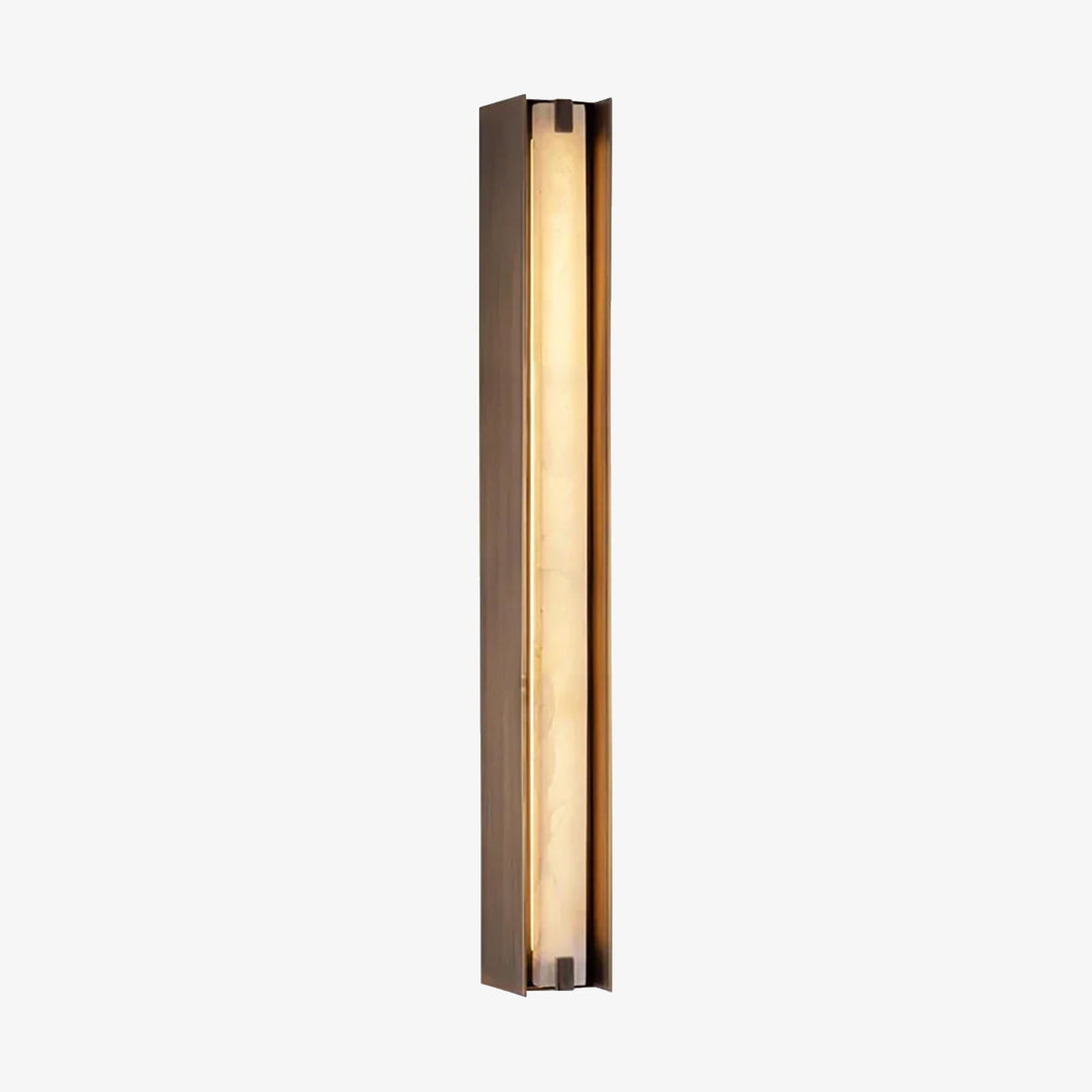 Linear Symmetry Alabaster Wall Sconce