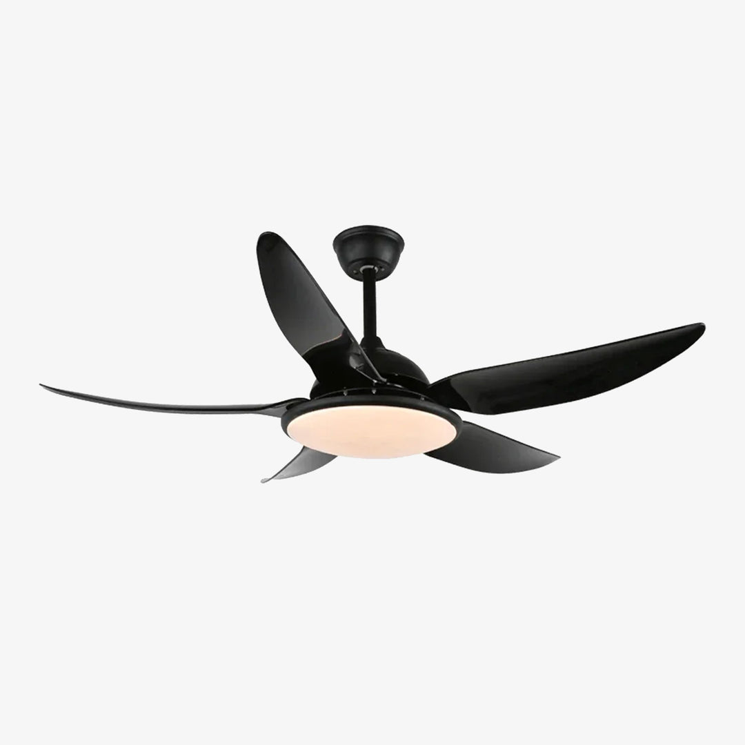Modern Curved Blade Ceiling Fan Light