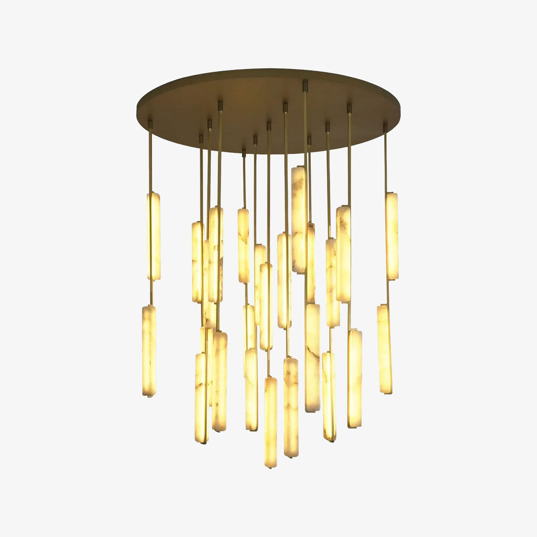 Stalactite Waterfall Linear Alabaster Chandelier
