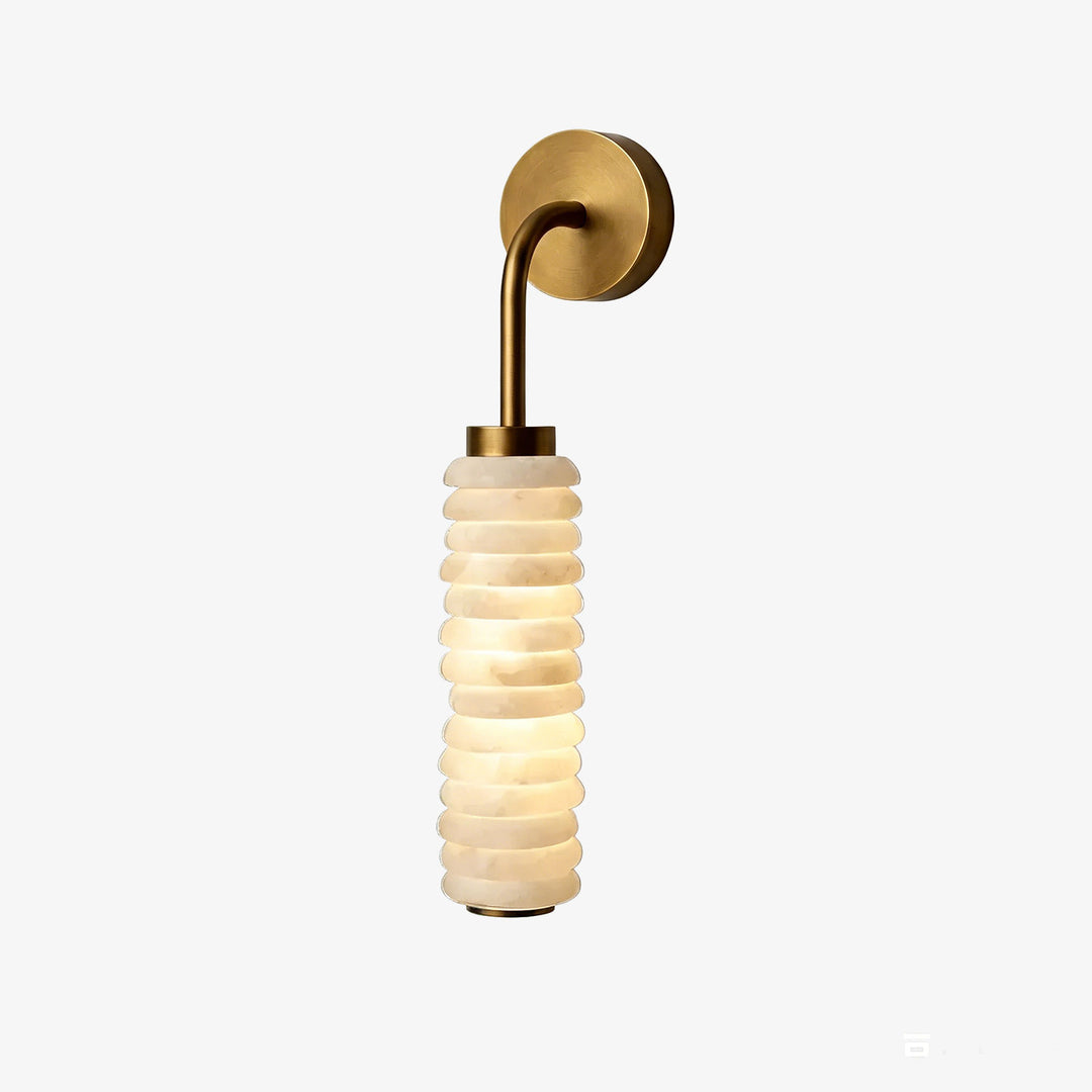 Calla Cylinder Alabaster Wall Lamp