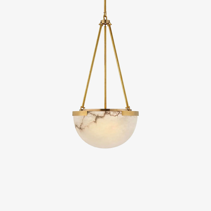 Melangee Alabaster Dome Pendant