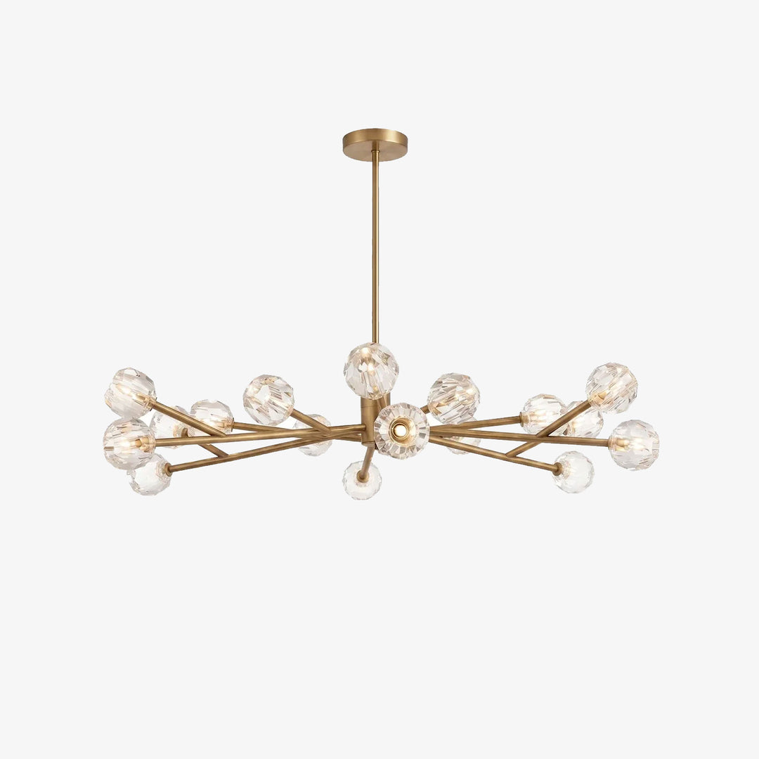 Crystal Ball Round Cluster Chandelier