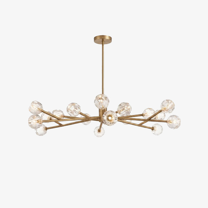 Crystal Ball Round Cluster Chandelier