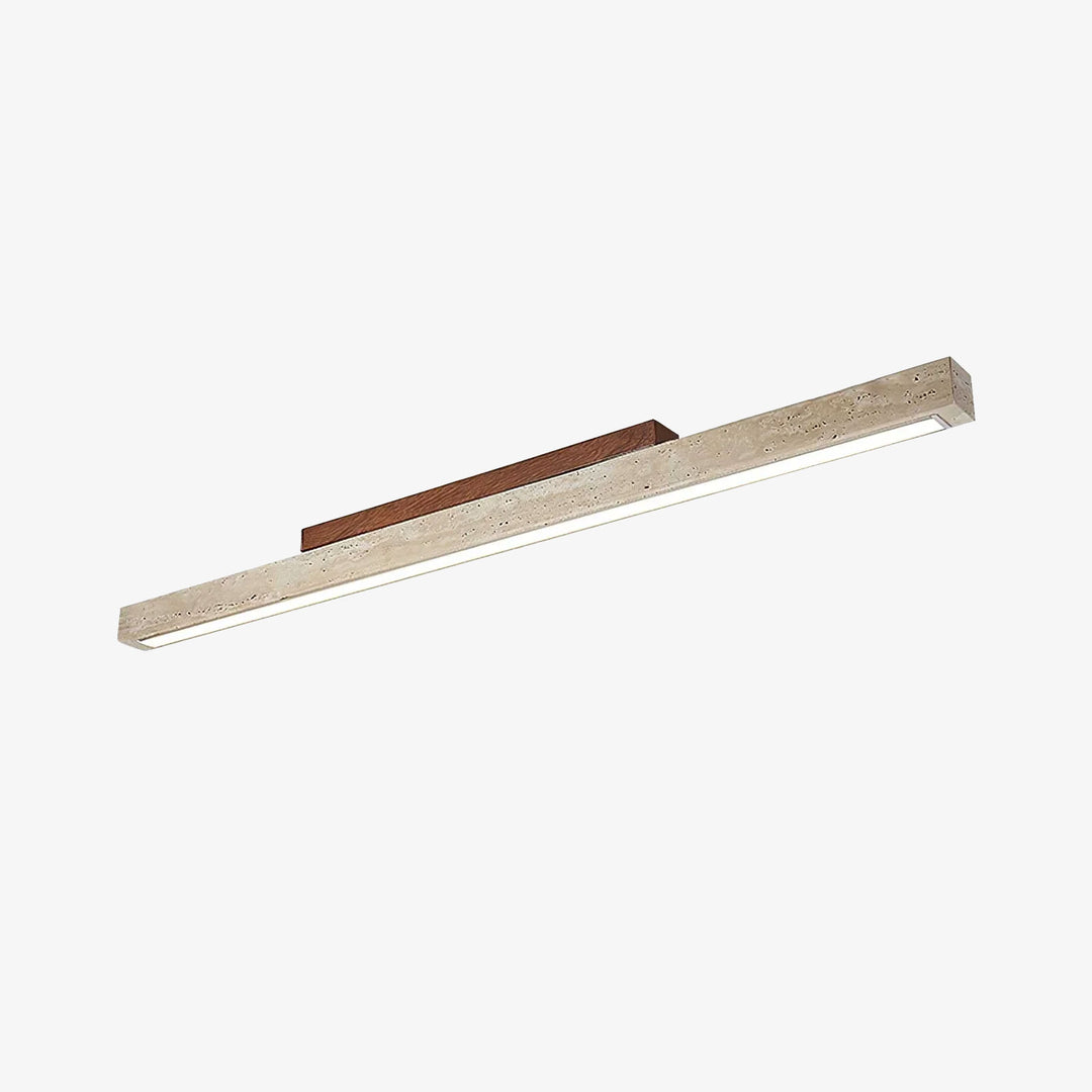 Travertine Column Rectangle Ceiling Light