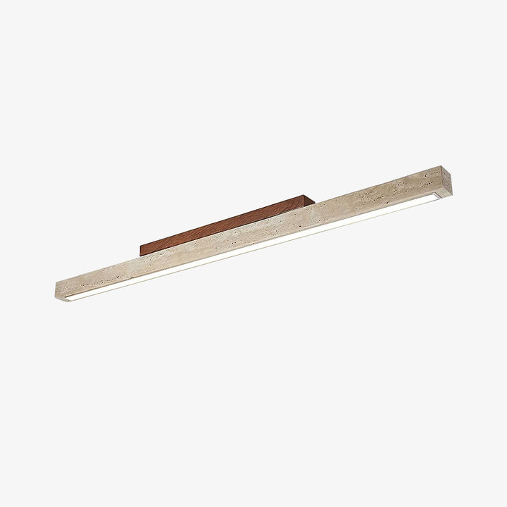 Travertine Column Rectangle Ceiling Light