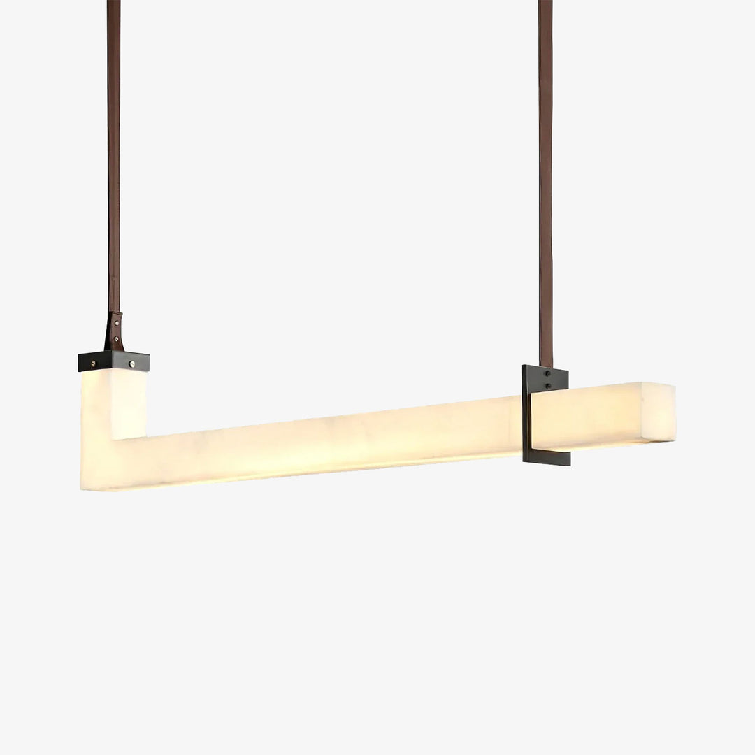 L-Shaped Linear Alabaster Pendant Lamp