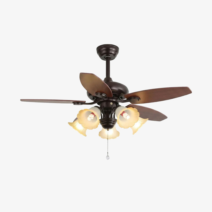 Lily Bloom Decorative Flower Ceiling Fan Lights