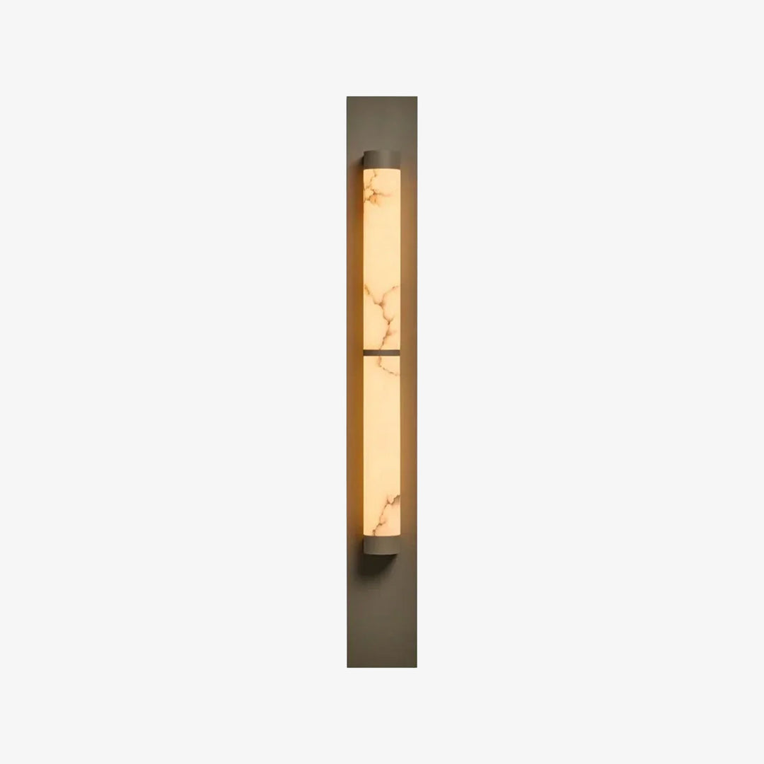 Geo Columnar Linear Alabaster Wall Sconce