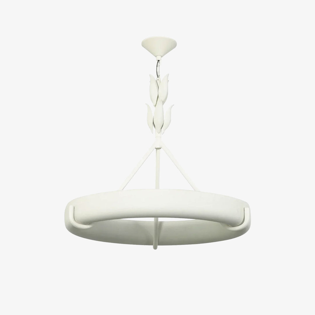 Elodie Plaster Petal Ring Chandelier