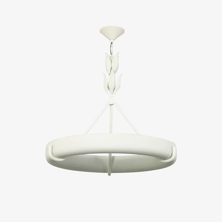 Elodie Plaster Petal Ring Chandelier