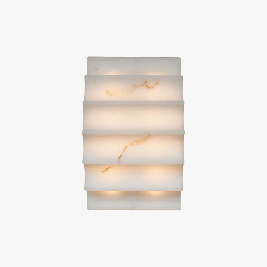 Stepped Arched Alabaster Wall Lamp
