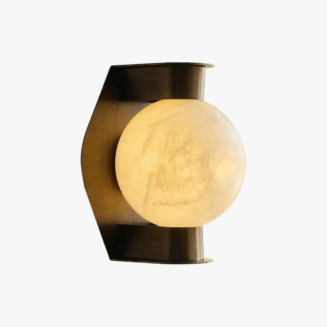 Alabaster Spherical Decorative Art Wall Lamp