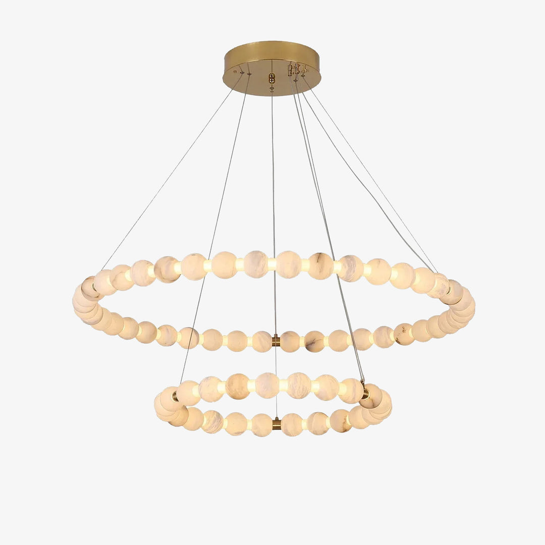 Aura Alabaster Orb Chandelier