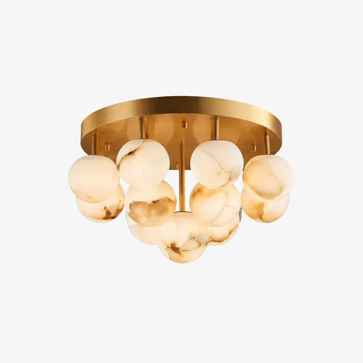 Clustered Aurelia Alabaster Globe Ceiling Light