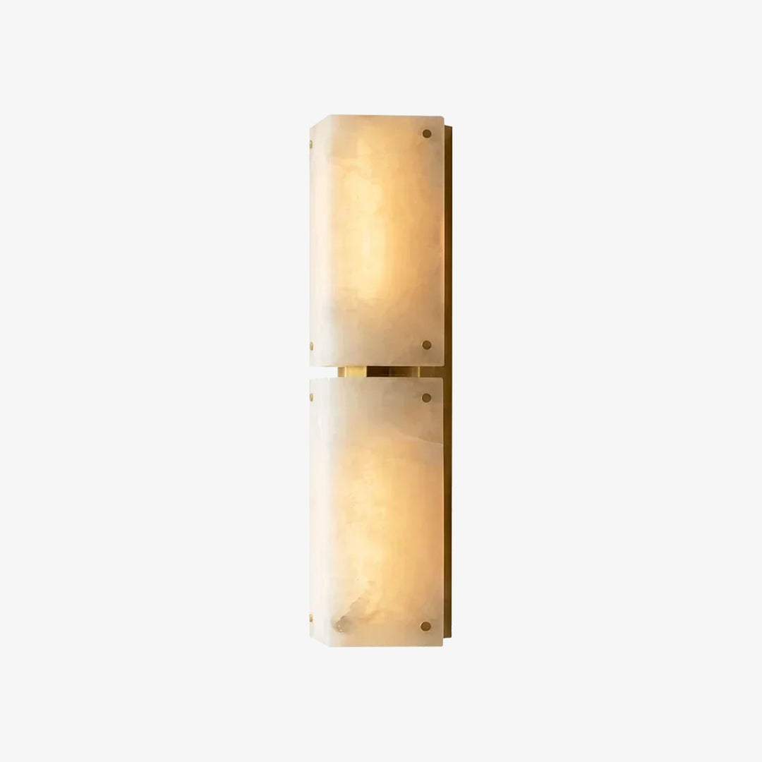 Double Panel Aurelia Alabaster Wall Lamp