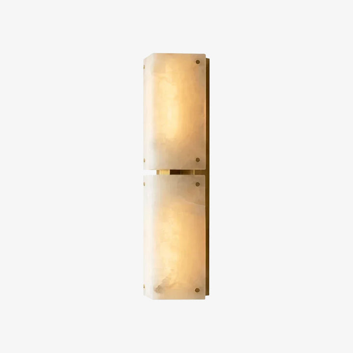 Double Panel Aurelia Alabaster Wall Lamp