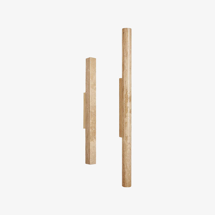 Column Travertine Wall Light