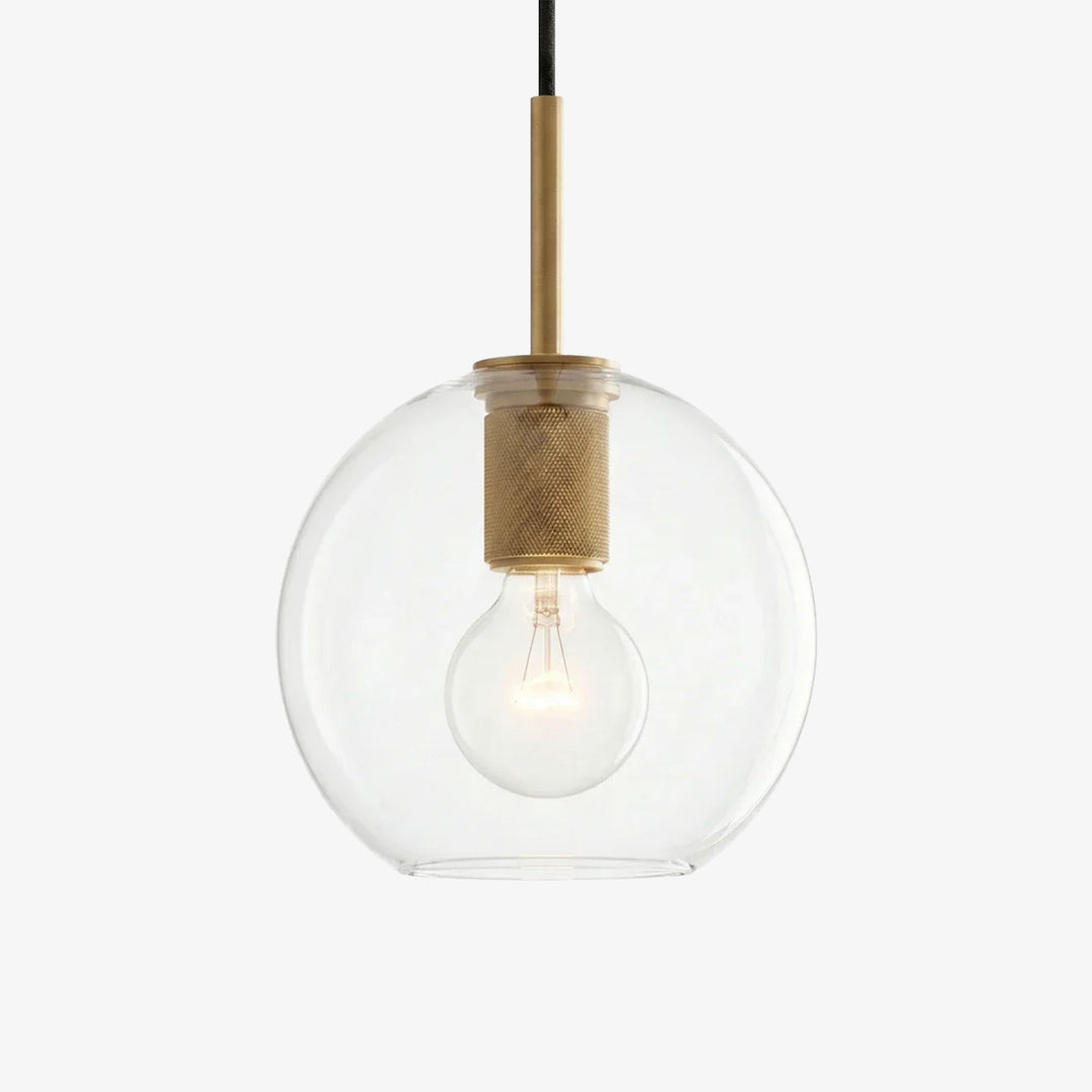 Geometric Transparent Glass Pendant Light