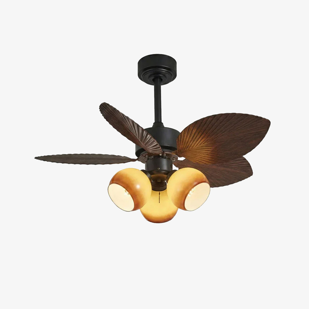 Palm Leaf Tropiluxe Ceiling Fan Light