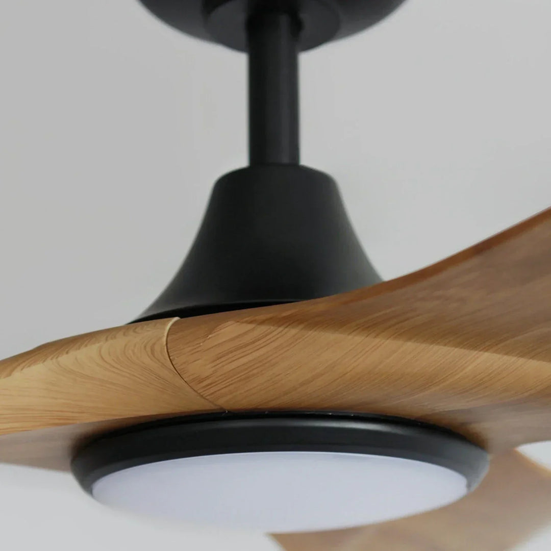 3-Blade Volant Sculptural Ceiling Fan Light