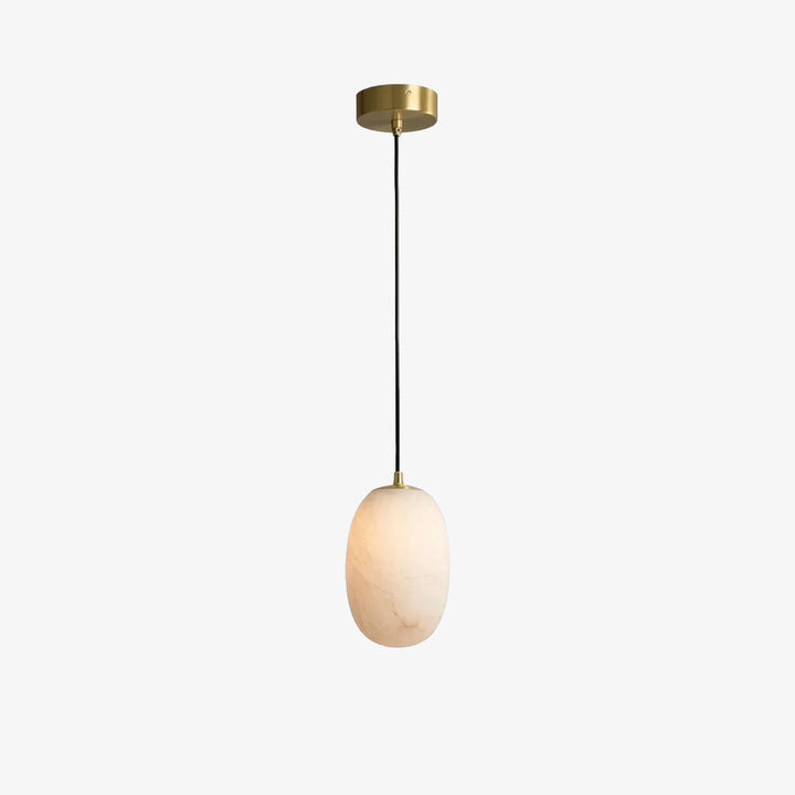 Oval Alabaster Pendant Light