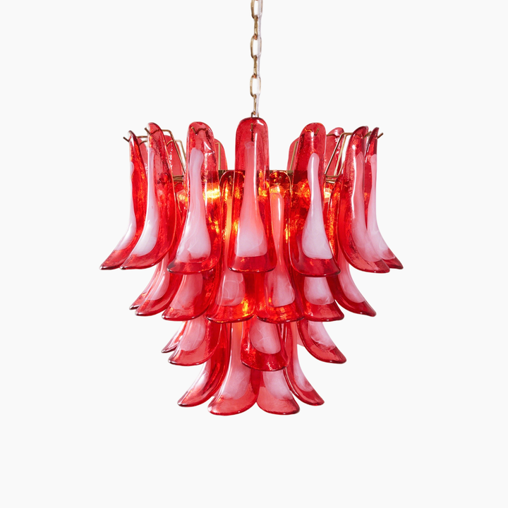 Glass Murano Petals Chandelier