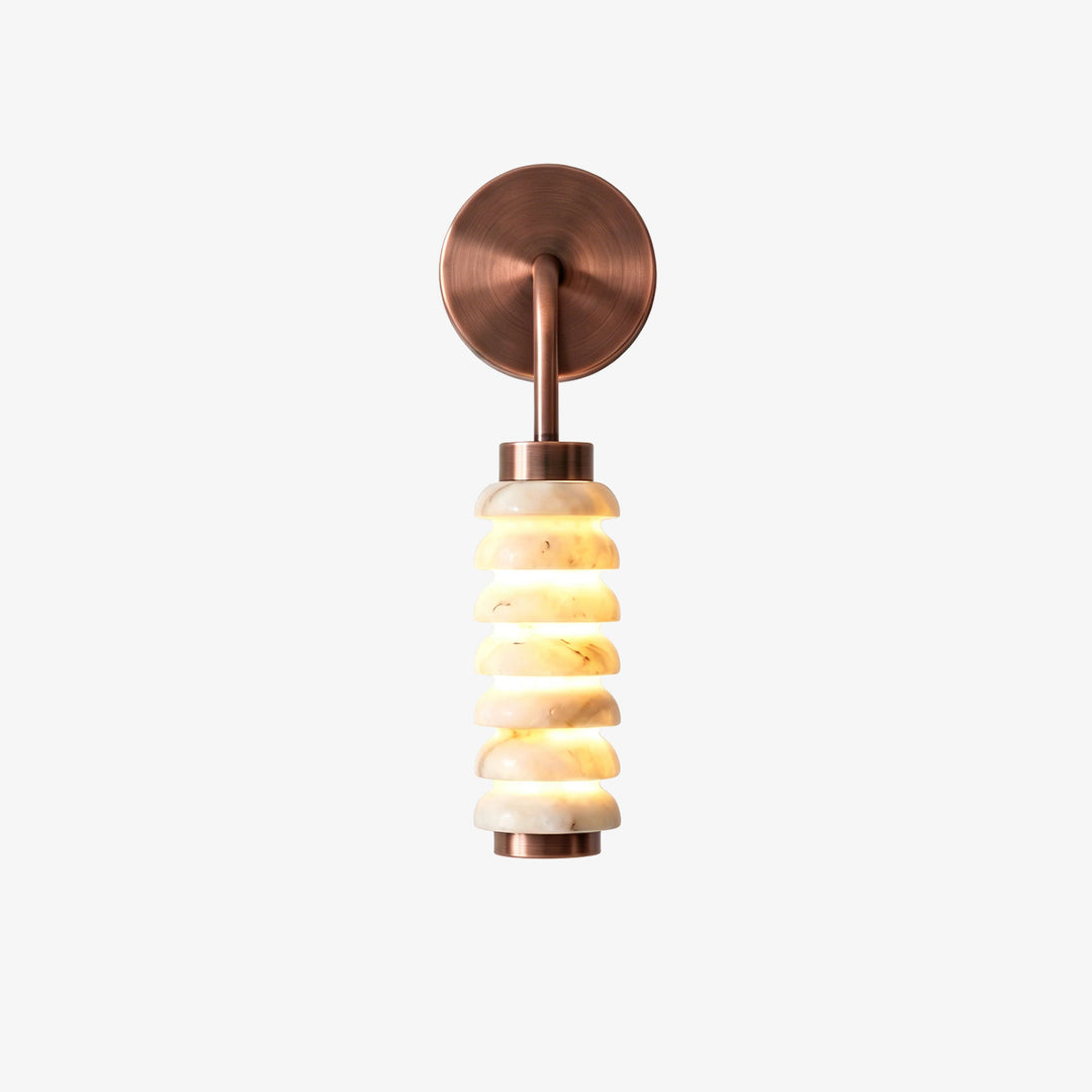 Spiral Alabaster Wall Lamp