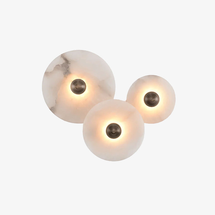 Round Alabaster Wall Lamp