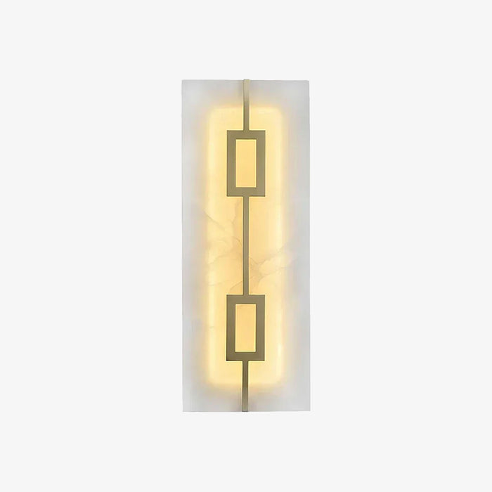 Alabaster Square Rectangular Wall Light | Woorglamp