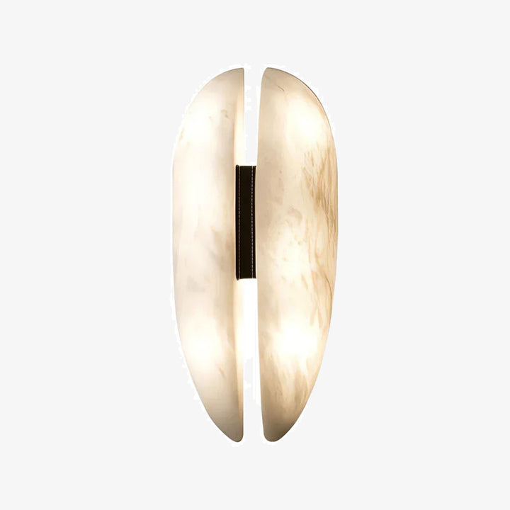 Capsule Alabaster Veil Leather Wall Light