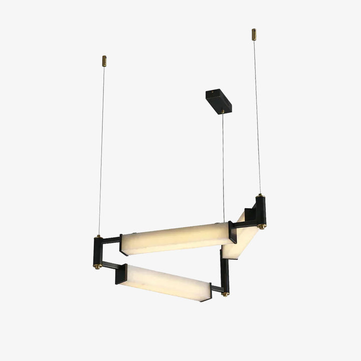 Resident Alabaster Modern Black Chandelier