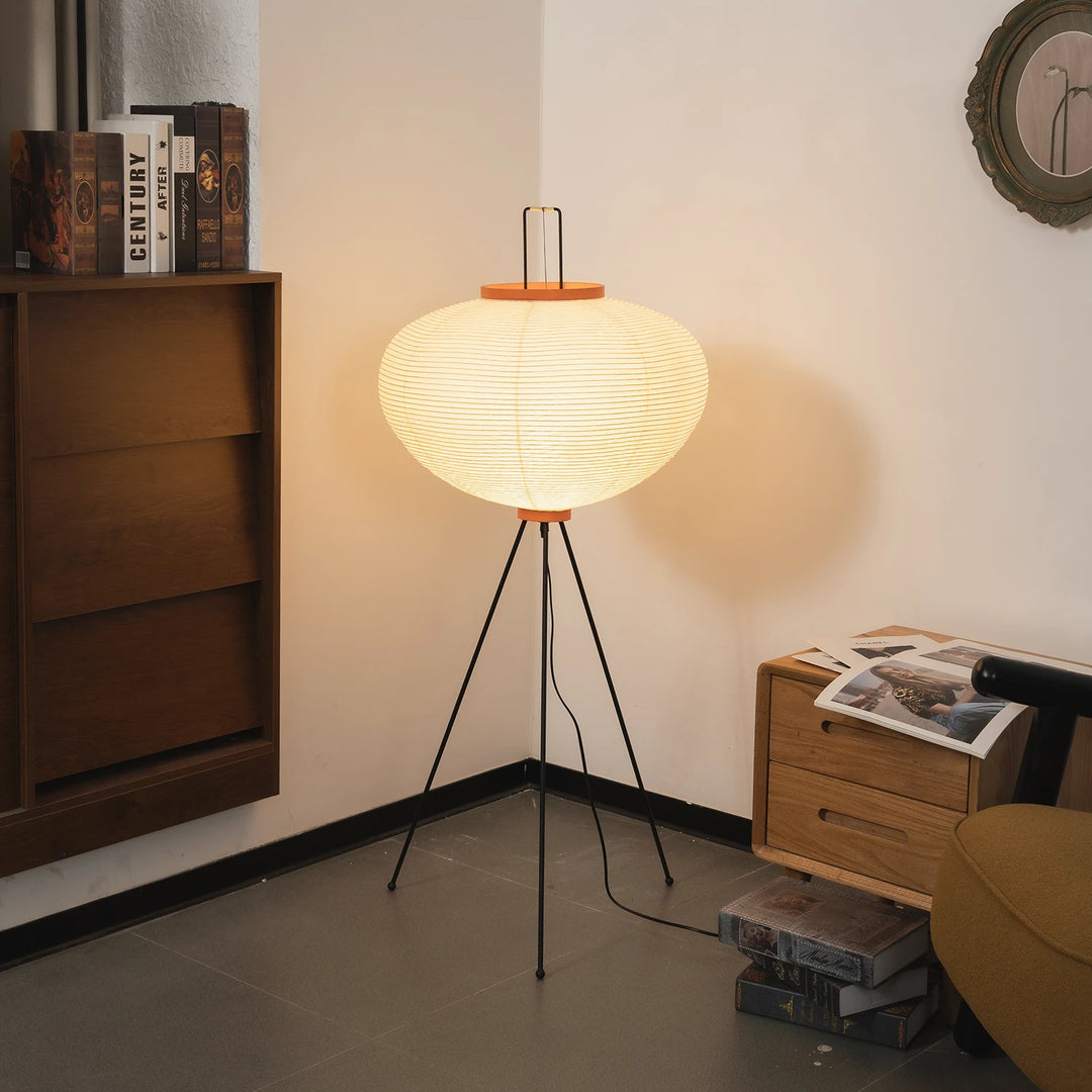 Tall_Akari_Paper_Floor_Lamp_in_Corner_Setup_Woorglamp