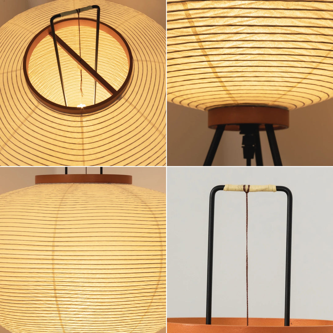 Round_Akari_Paper_Floor_Lamp_in_Plain_Light_Wall_Space_Woorglamp