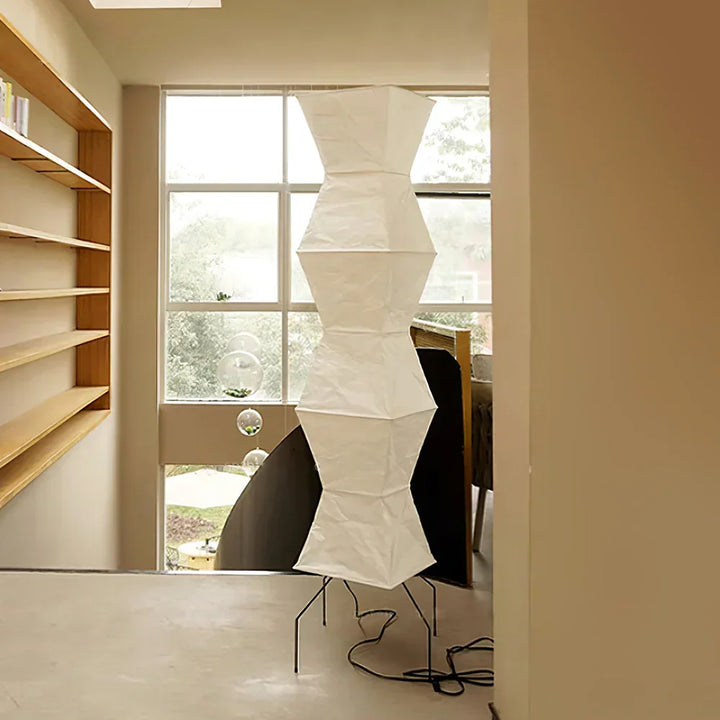 Akari Hourglass Paper UF4-L9 Floor Lamp