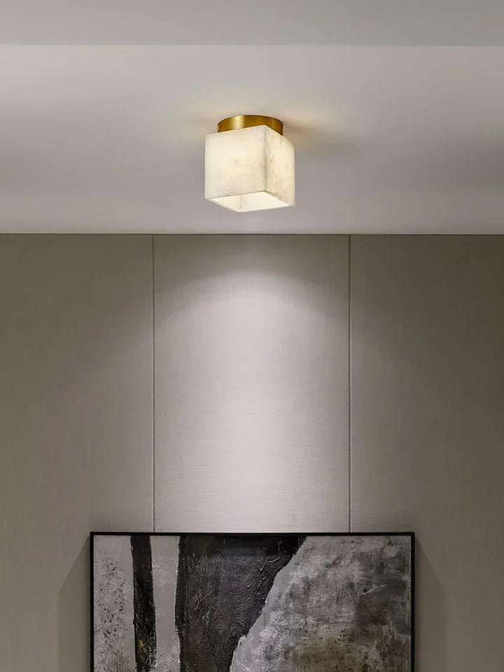 Alabaster Budnick Square Ceiling Light