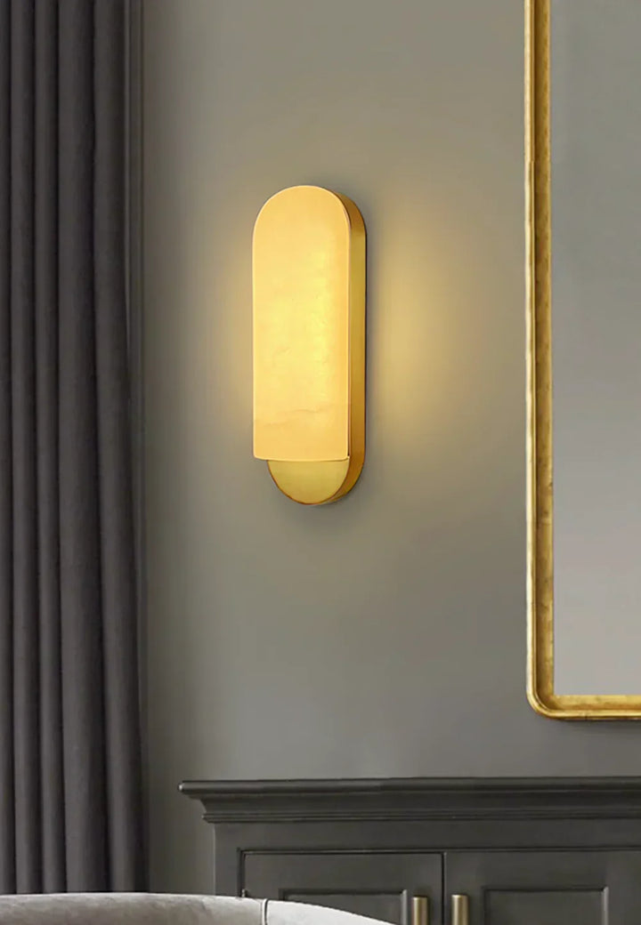 Alabaster Long Strip Wall Lamp