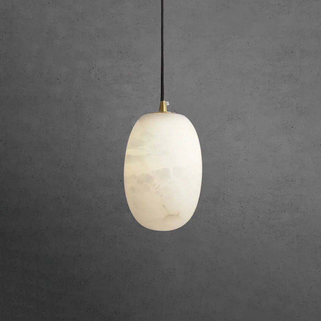 Alabaster Modern Pebble Pendant Lamp - view 11 | Woorglamp