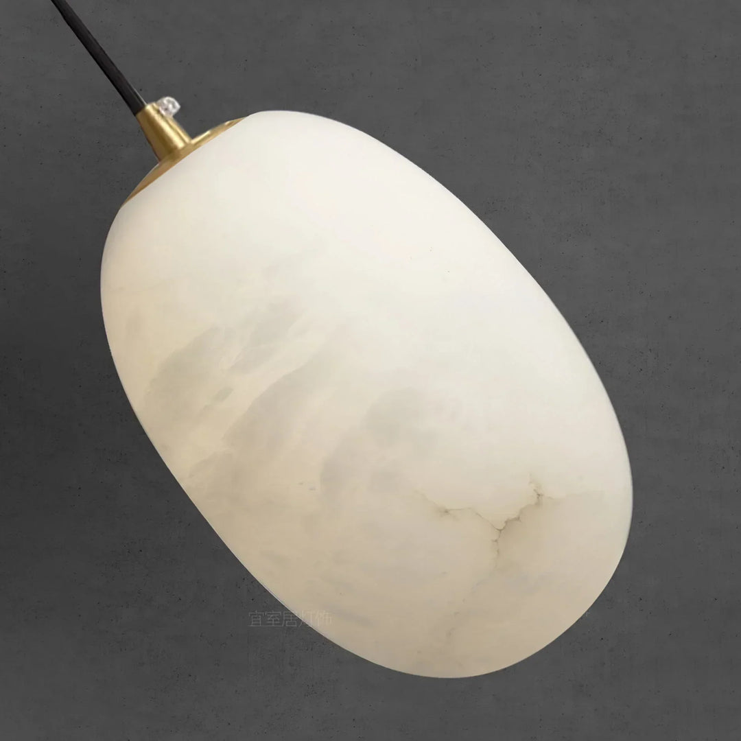 Alabaster Modern Pebble Pendant Lamp - view 10 | Woorglamp