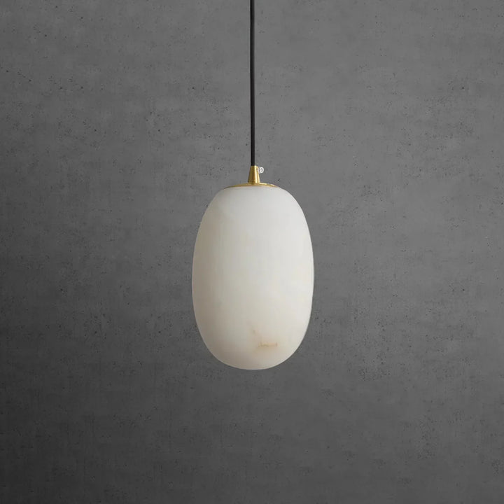 Alabaster Modern Pebble Pendant Lamp - view 9 | Woorglamp