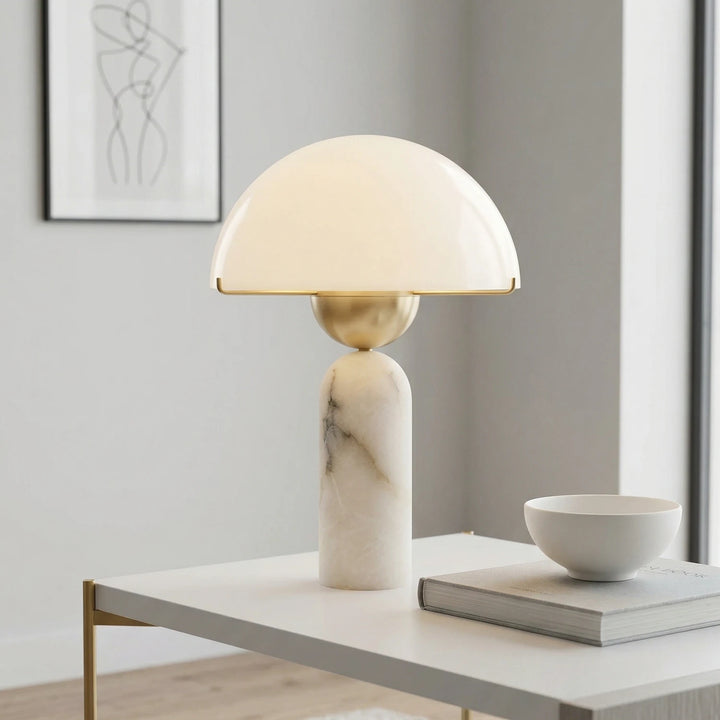 Alabaster_Dome_Table_Lamp_Detail_Close-Up_Marble_Base_Woorglamp