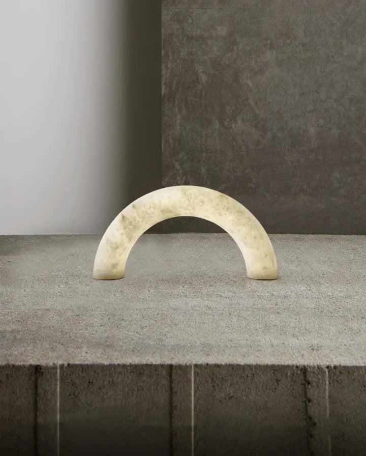 Alabaster Piped Table Lamp