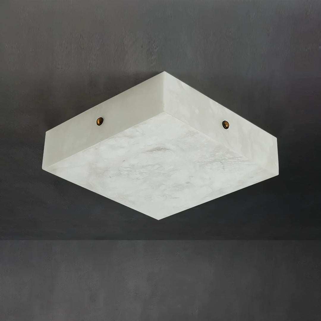 Alabaster Square Flushmount Ceiling Light