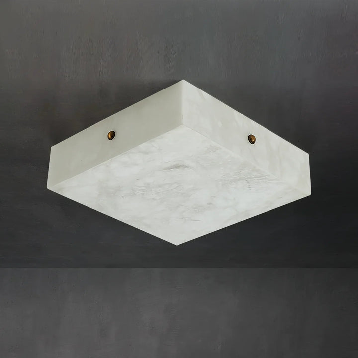 Alabaster Square Flushmount Ceiling Light