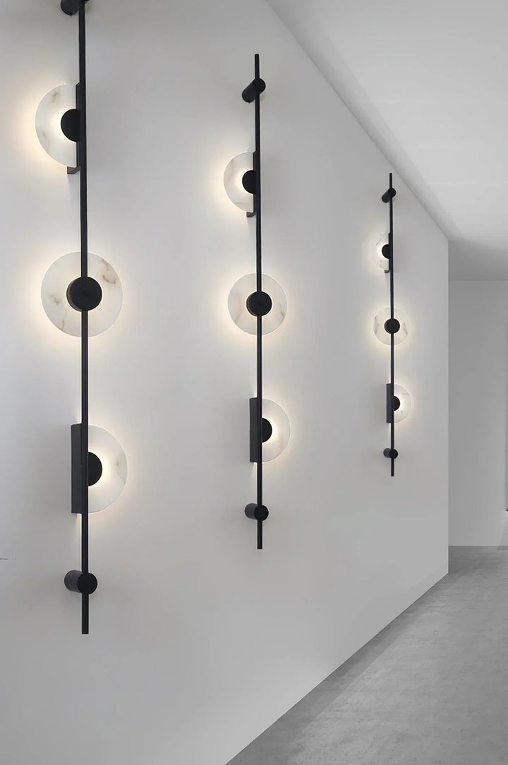Alabaster Vertical Wall Sconce