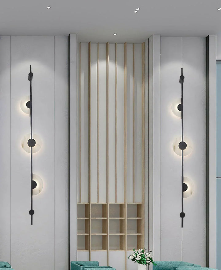 Alabaster Vertical Wall Sconce