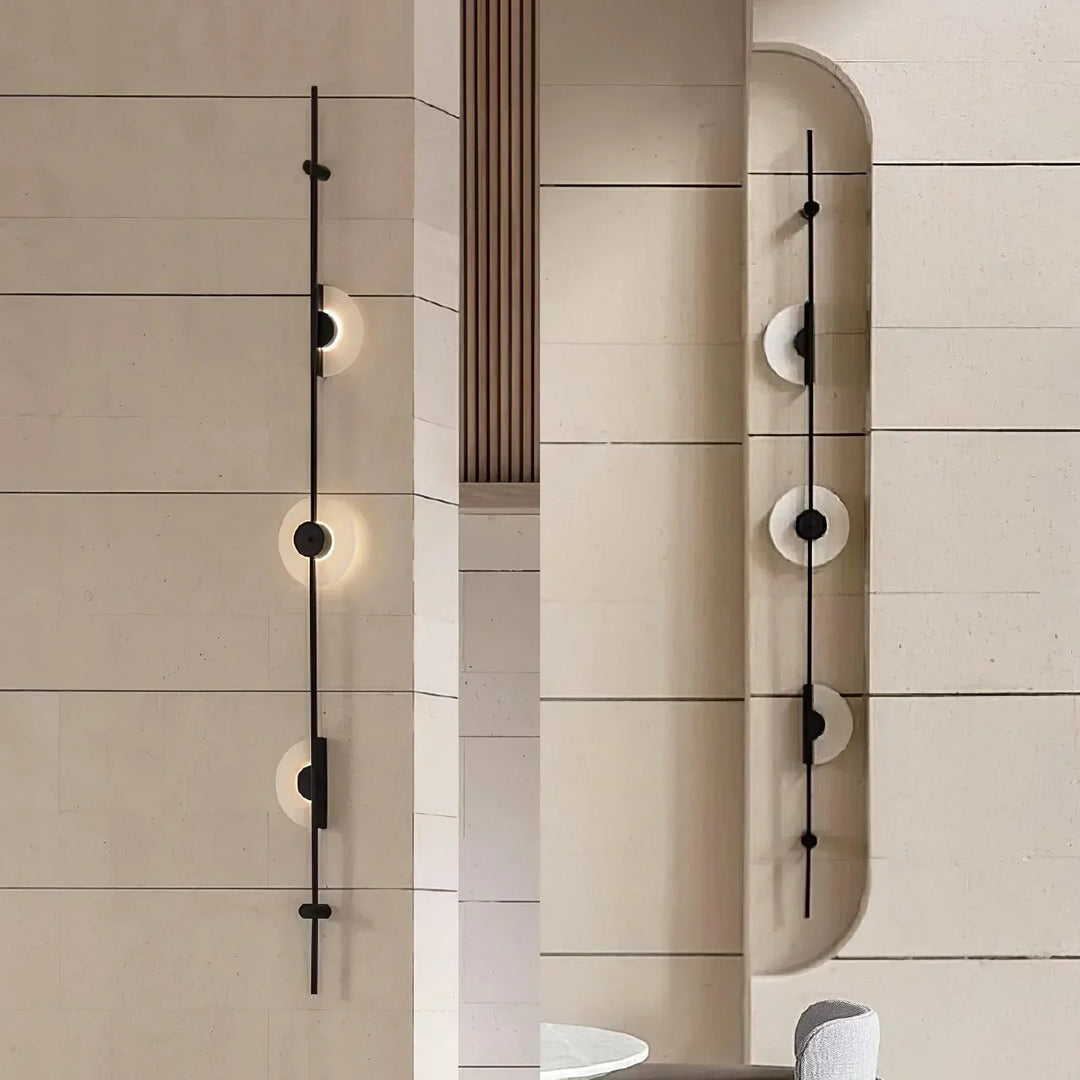 Alabaster Vertical Wall Sconce